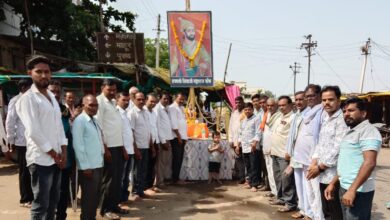 Photo of गुंज येथे शिवराज्याभिषेक सोहळा साजरा