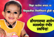 Photo of सिझा फातेमा सय्यद या चिमुकलीचा निमोनियाने दुर्दैवी मृत्यू! डोंगरगावच्या आरोग्य व्यवस्थेवर गंभीर प्रश्नचिन्ह!